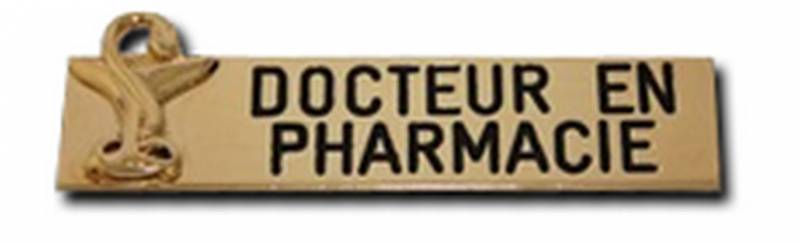 badge docteur en pharmacie