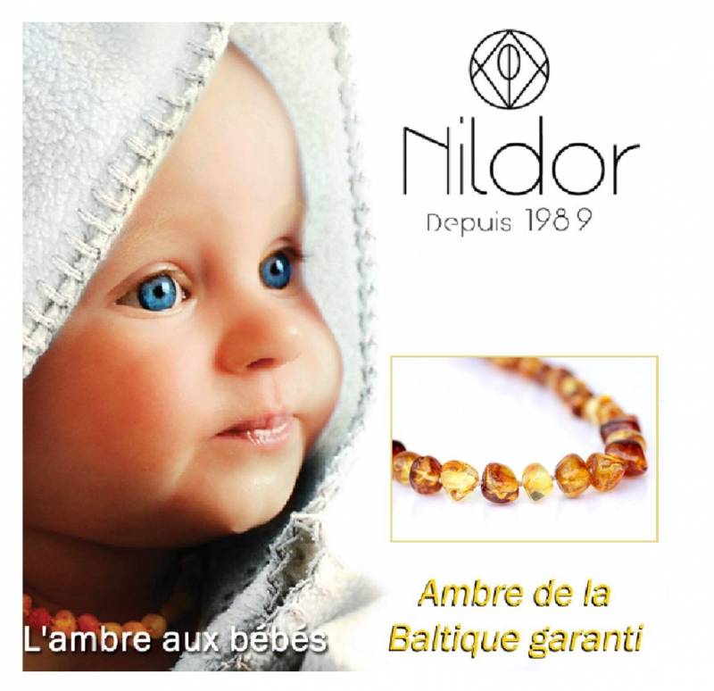 Fournisseur collier ambre bébé - NILD OR