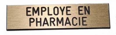 badge employé en pharmacie aimanté