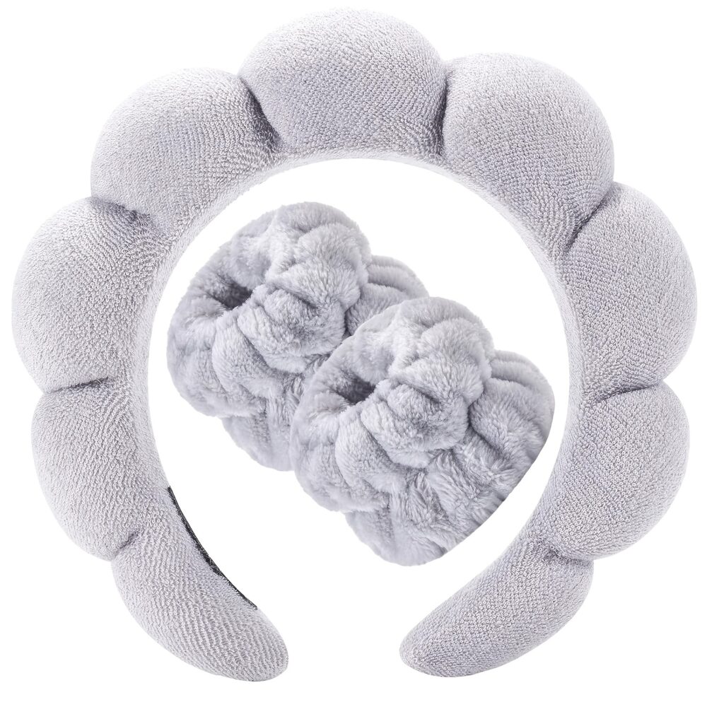 Ensemble de bandeau serre-tête et bracelets Skincare – Image 6