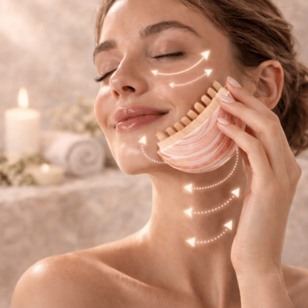 Brosse drainante visage – éclat immédiat & effet anti-gonflement